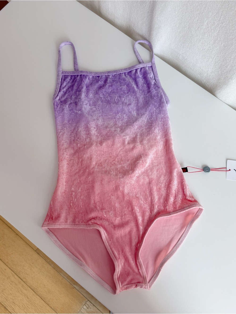Yumiko Dip Dye Black Label Collection Ombré Leotard Size M